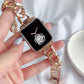 Metal Strap Band for Apple Watch Series 8 7 6 5 4 3 2 1 49mm 46mm 45mm 44mm 42mm-Rose Gold