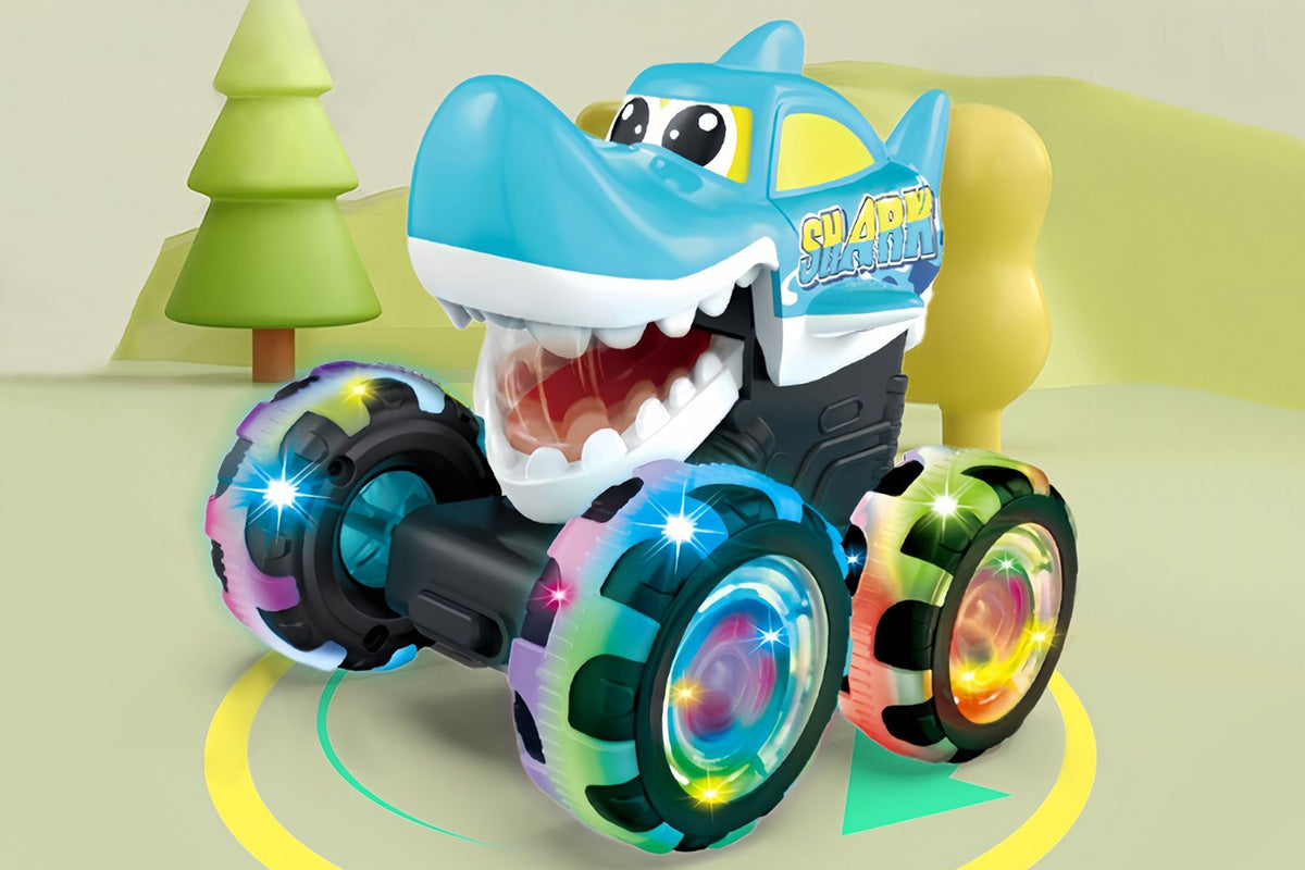 Monster Truck Toy Light-Up Cars Wheels Toy Car Press and Go Cars