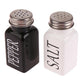 2Pcs Kitchen Salt and Pepper Shakers Set with Stainless Steel Lids for Restaurants