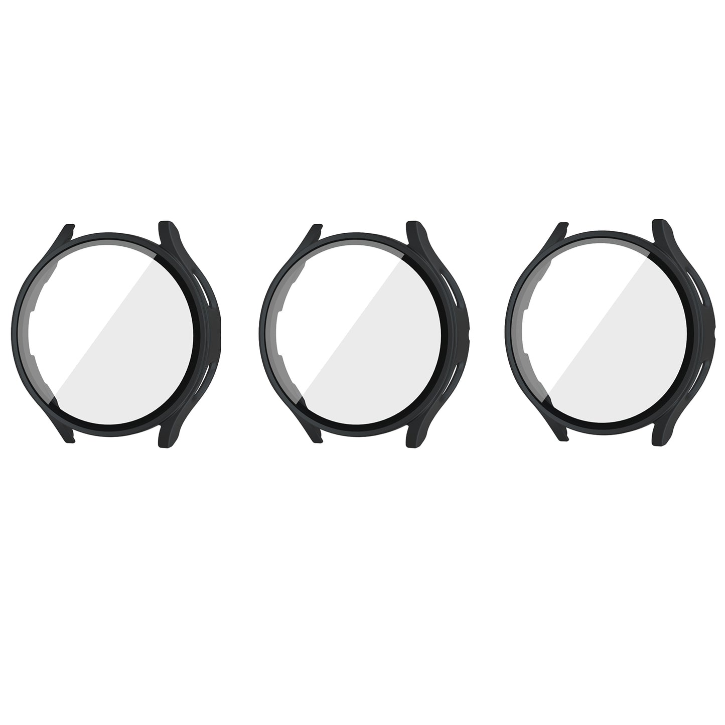 3Pcs Full-Screen Protector Case Hard PC Cover for Samsung Galaxy Watch 6