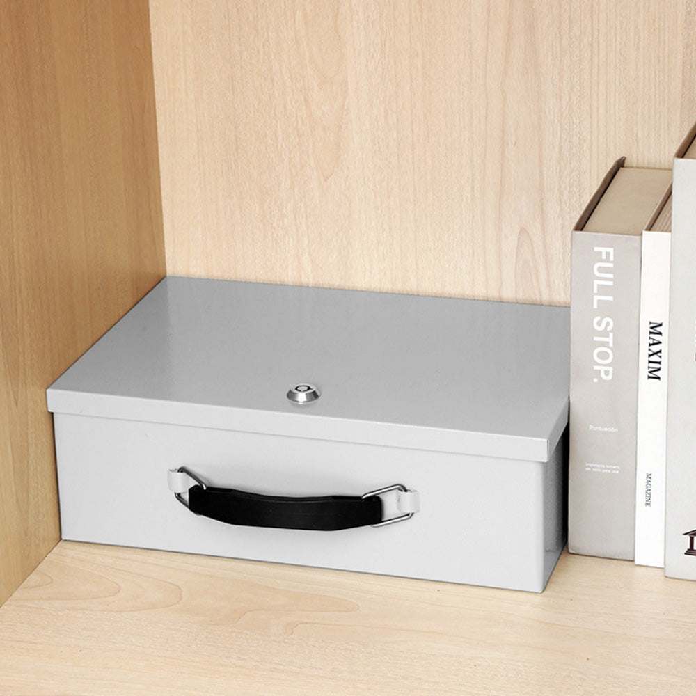 Key Lock Document Box with Two Keys and a Pad for Personal Items