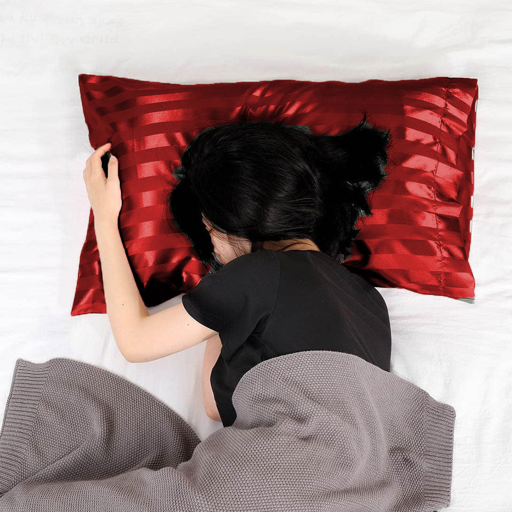 51x76cm Satin Pillowcase for Hair and Skin Soft Envelope Closure Pillowcase