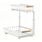 Under Sink Organizer 2 Tier Pull Out Cabinet Storage Slide Out Shelf Metal Sliding Drawer
