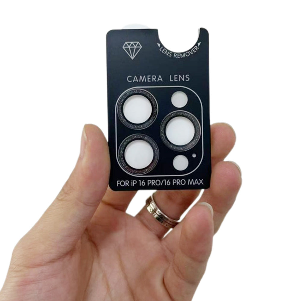 Glitter Camera Lens Film Multi Color Available for Smartphone-Black