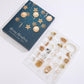 24PCS Christmas Jewelry Advent Calendar Bracelet Necklace Ring Earrings Set