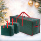 3pcs Large Christmas Tree Storage Bags PE Water-Resistant with Reinforced Handles and Zipper