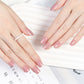 3Sets Reusable Solid Color Fake Nails Press On Manicure