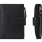 Genuine Leather Women's Wallet Short RFID Blocking Purse with Zipper