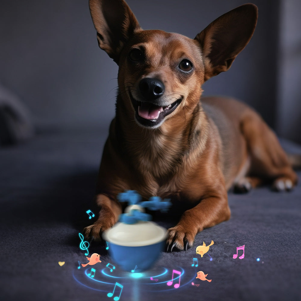 Interactive Dog Toys Touch Activated Bouncing And Jumping Dog Ball With Rope