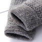 Winter Faux Alpaca Wool Thermal Men Knitted Half-Finger Gloves