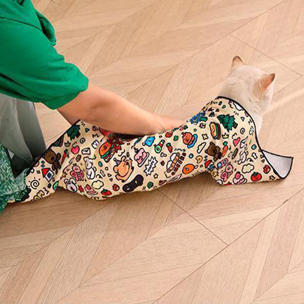 Cat Grooming Wrap For Nail Clipping Scratch Escape Calming Multifunctional Pet Tool