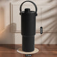 Dual Lid Tumbler with Straw 735ml Large Capacity Vacuum Insulated Water Bottle