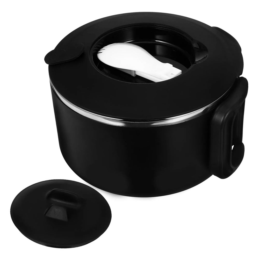 1200ML Large Ramen Bow with Lid Spoon Storage Bag Stainless Steel Food Container for Microwave