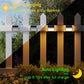 2Pcs Outdoor Fence Wall Lamp Solar Light Waterproof Garden Lamp