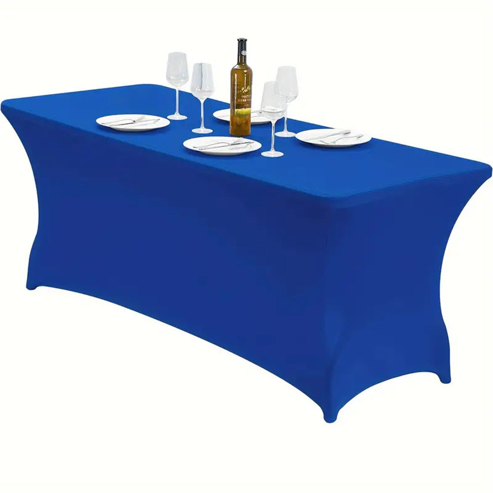 Spandex Fitted Tablecloth Rectangular Stretch Table Cover for Wedding Party