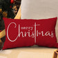 Merry Christmas Throw Pillowcase Rectangle Lumbar Winter Holiday Cushion Cover