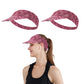 2Pcs Elastic Empty Top Sun Visor Sports Beach Caps