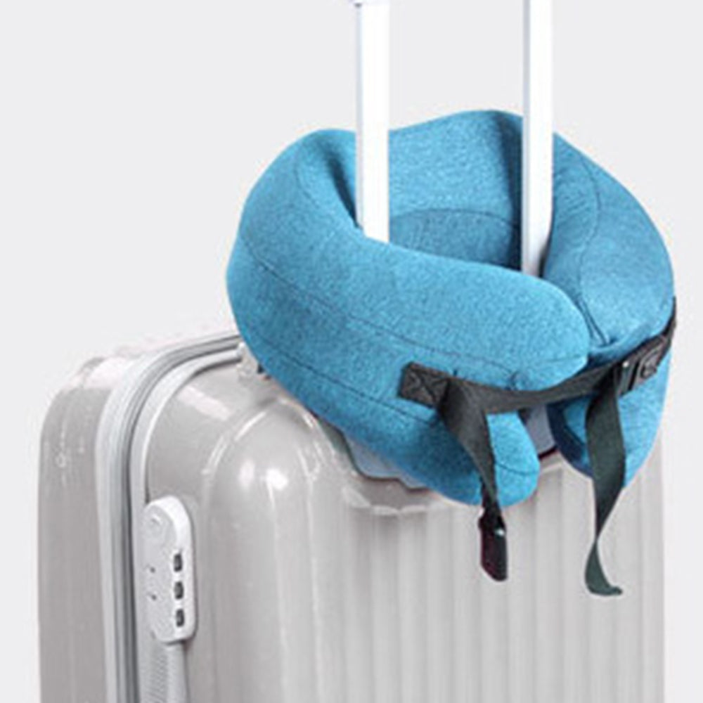 2Pcs U-Shaped Memory Foam Travel Sleeping Neck Support Pillow