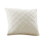 Velvet Rhombus Pleated Cushion Cover for Sofa Bedroom and Window Seat-Beige