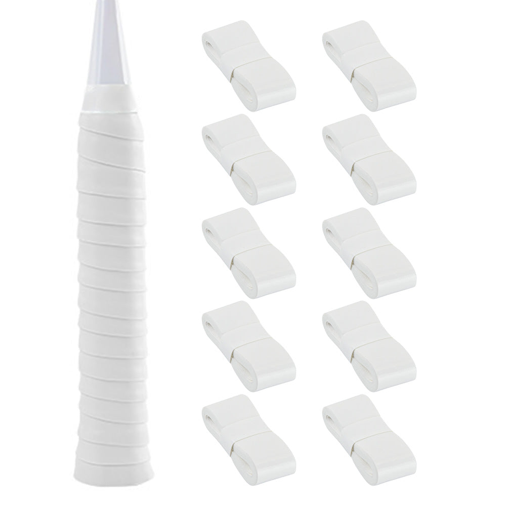10Pcs Tennis Racket Grip Tapes PU Anti-Slip Overgrip Badminton Pickleball
