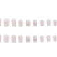 22-Piece Reusable Press-On Nail Set with Floral Design for Easy Manicure