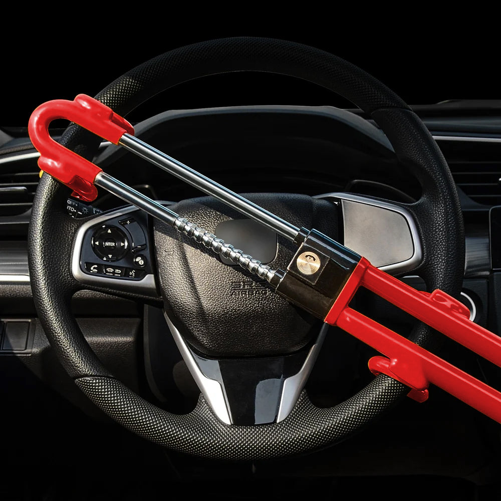 Double Hook Anti-Theft Car Steering Wheel Lock