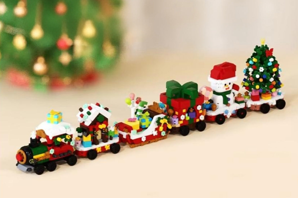 Christmas Building Blocks Set Xmas Building Figures DIY Stocking Stuffers