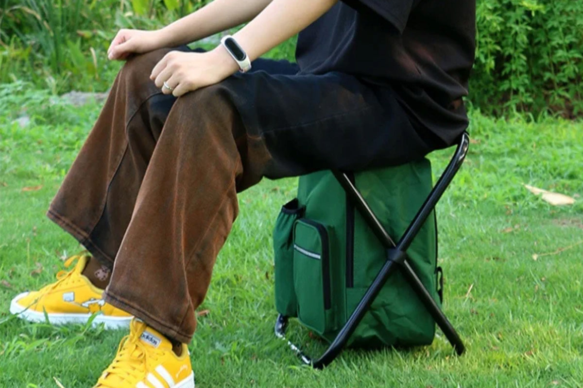 Portable Cooler Stool Multi-Function Folding Fishing Chair