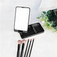 Compact LED Makeup Mirror with Cosmetic Brush and Holder