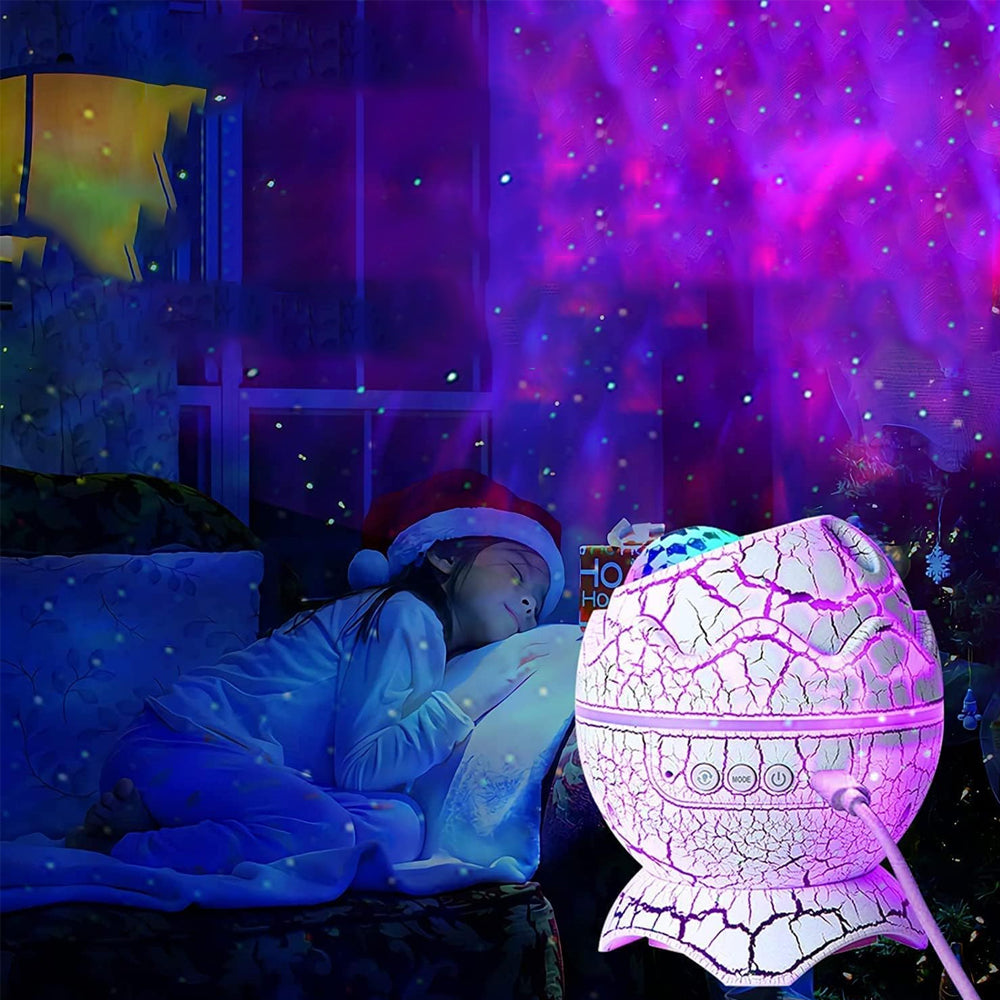 Dinosaur Egg Galaxy Star Projector Starry Light with Wireless Music Player