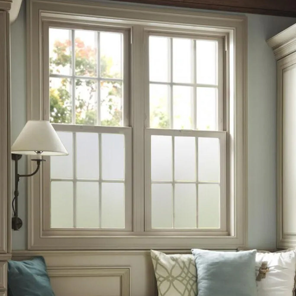 4Pcs 50cmx1m Clear Frosted Window Glass Removable Privacy Film
