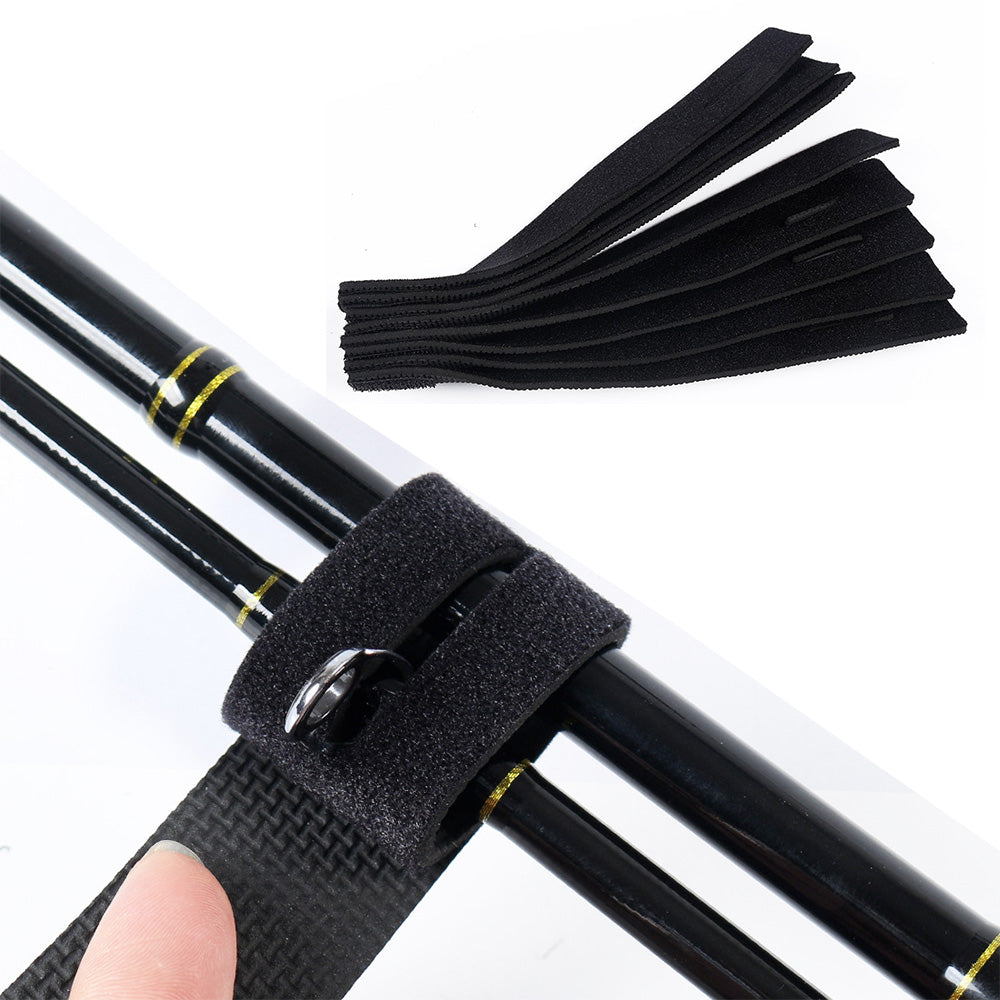 10Pcs Fishing Rod Straps Fishing Rod Clips for Casting Spinning Fly Rods