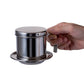 2Pcs 304 Stainless Steel Vietnamese Drip Coffee Pot Infuser for Home Filter Maker