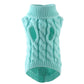 Puppy Dog Jumper Winter Warm Knitted Sweater Pet Clothes for Small Dogs Coat-Blue