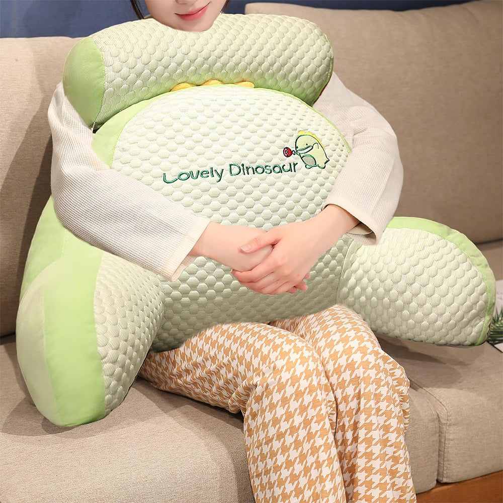 Bed Rest Pillow Neck Lumbar Support Seat Cushion with Arms