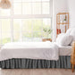 Wrap Around Dust Ruffles Bed Skirt with Adjustable Elastic Belt
