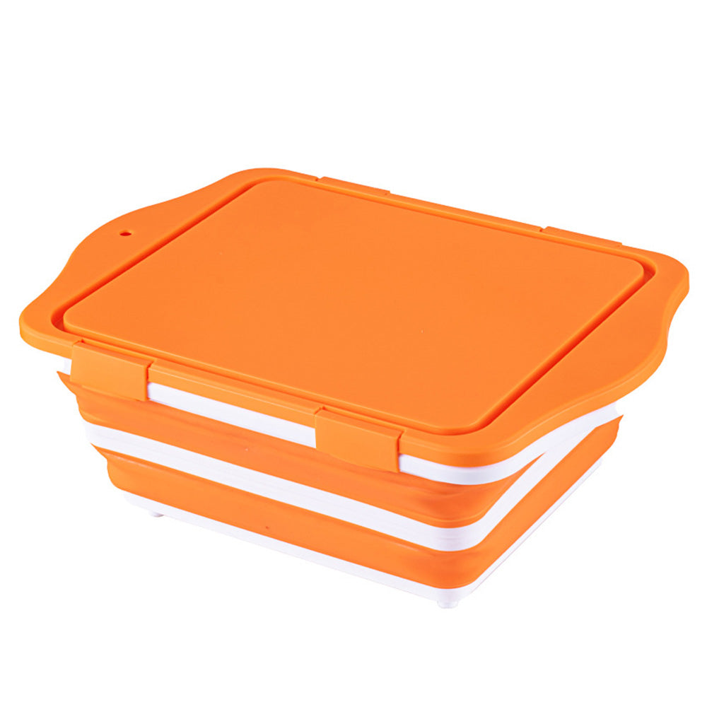 3 in 1 Foldable Cutting Board Colander and Food Prep Container