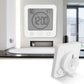 Digital Temperature Humidity Meter Water-Resistant Bathroom Alarm Clock