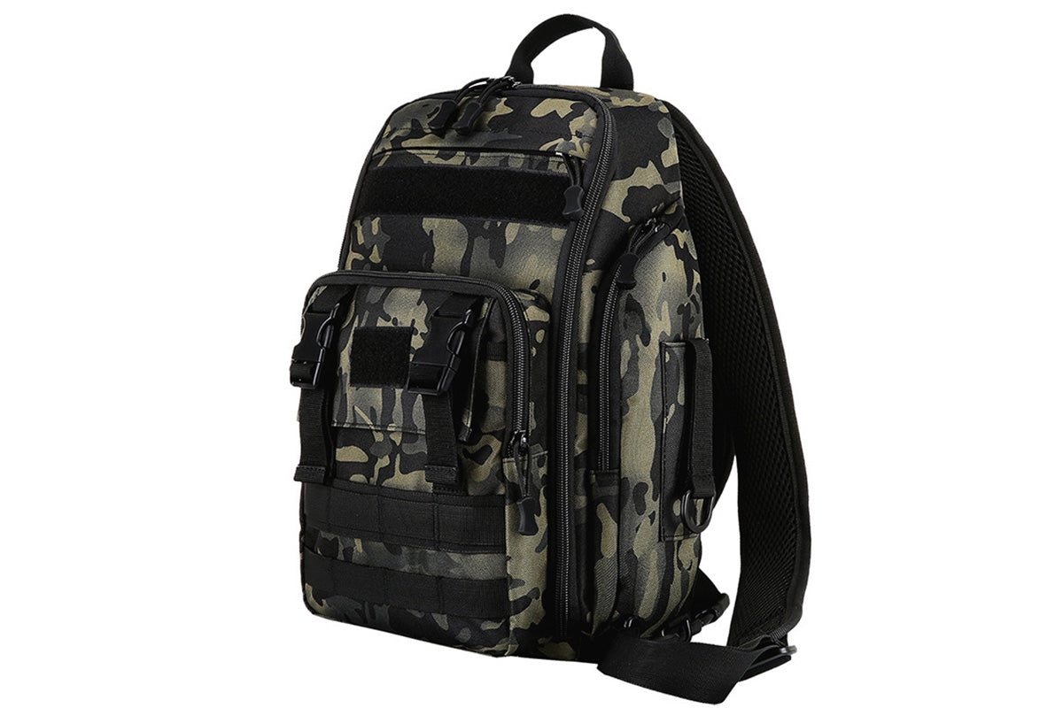 Fishing Tackle Backpack With Rod Holder Outdoor Shoulder Fishing Gear Bags