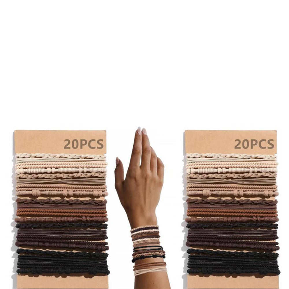 2Pcs 20Pcs Boho Elastic Hair Bands for Women
