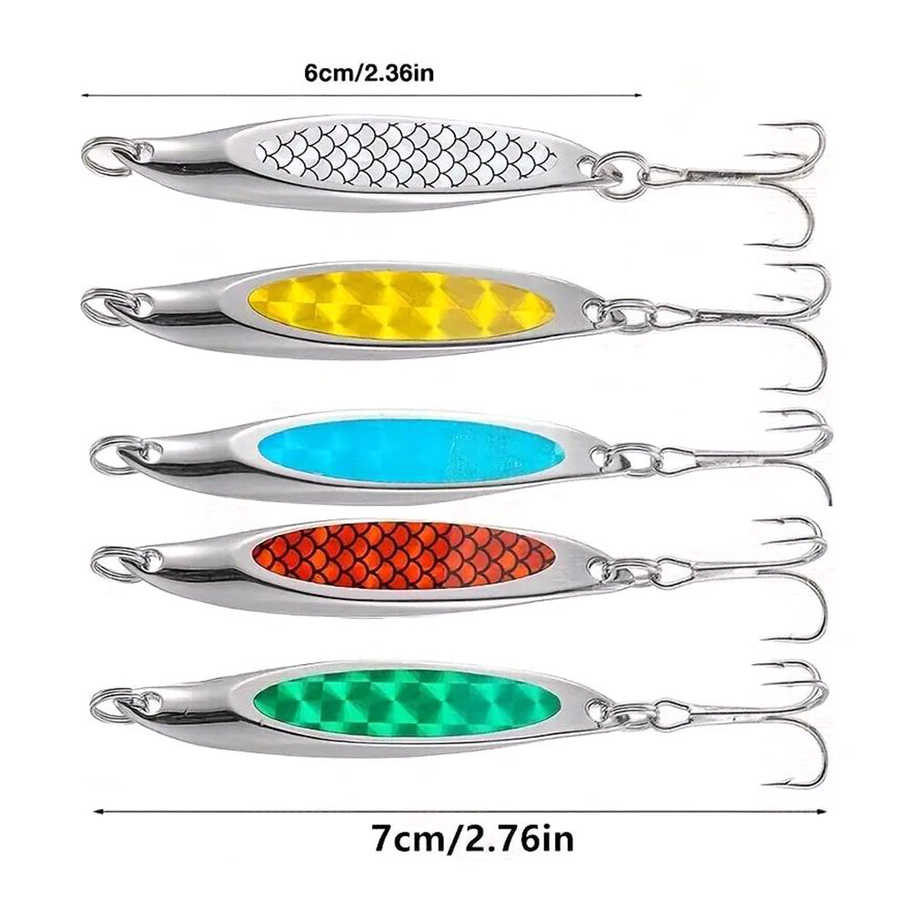 5Pcs Metal Slice Fishing Lure