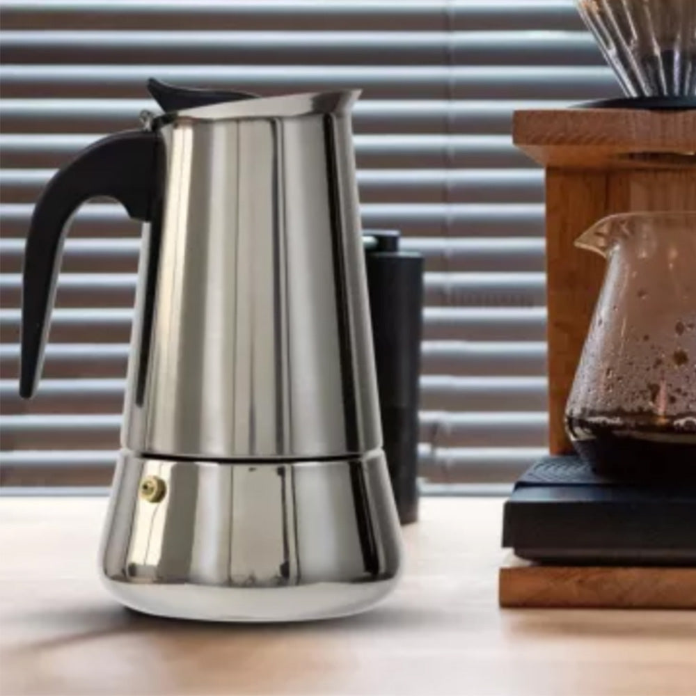 Coffee Maker Moka Percolator Espresso Latte Stainless Steel Pot