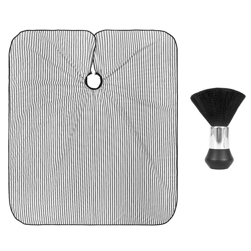 Hair Cutting Cape Set Barber Cape with Neck Duster Brush for Men Women Salon Supplies