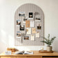 Large Arched Felt Bulletin Board with 30 Push Pins for Home Office School