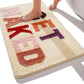 Anti-Slip Bathroom Doormat with Letters