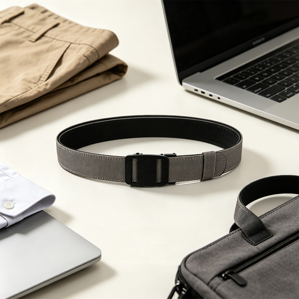 Double Layer Thickened Tactical Belt with Automatic Buckle