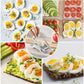 2Pcs Stainless Steel Hard Boiled Egg Slicer