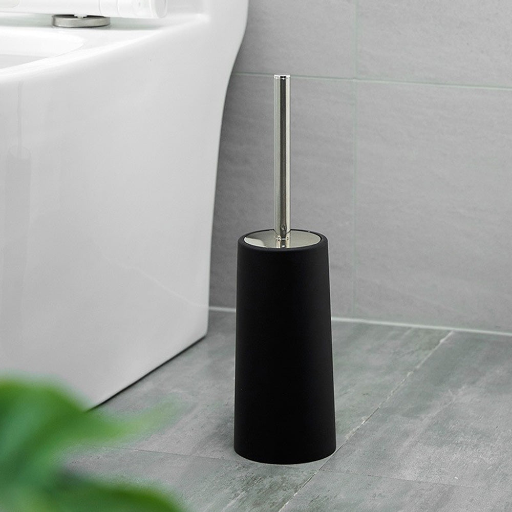 2 Pack Toilet Brush Set with 304 Stainless Steel Handle and Holder