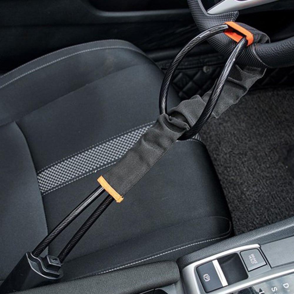 Universal Car Security Anti-Theft Steering Wheel Lock Device Adjustable Lock Fit