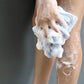 4Pcs Adult Exfoliating Washcloth Ultra-Long Back Scrubber for Shower Bath-Black